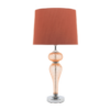 Modern peach table lamp for bedroom or living room