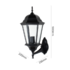 Classic vintage outdoor wall light with clear glass and E27 socket