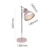 Adjustable LLT Caddy Pink Spotlight Table Lamp for bedroom or study