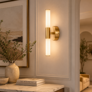 LLP Luna 400 Pendant Light styled as glamorous centrepiece in contemporary living room interior
