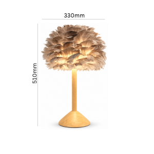 grey feather table lamps bedside