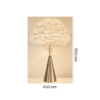Soft white feather table lamp for modern interiors
