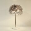 Modern feather lamp for bedroom or living room decor