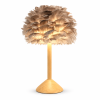grey feather bedside table lamps