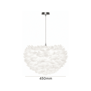 feather pendant white feather shade