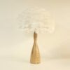 Soft white feather lamp for elegant home lighting