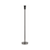 Modern dark metallic floor lamp base compatible with various shades