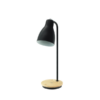 LLT Smart B Black Wireless Charging Table Lamp with USB Port